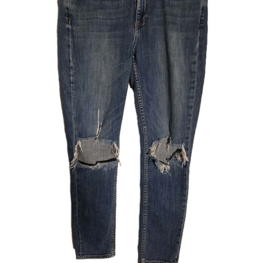 PAIGE Carter Slim Jeans Womens 26 Distressed Skinny Ankle Stretch Denim USA - Picture 2 of 9
